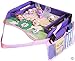 Kids Travel Tray with EXCLUSIVE Storage Containers on the Surface by TRAVEL IN SANITY. The Ideal Activity, Car Seat, Stroller, Play or Snack Tray for Toddlers. Padded Firm Surface, Sturdy Side Walls.