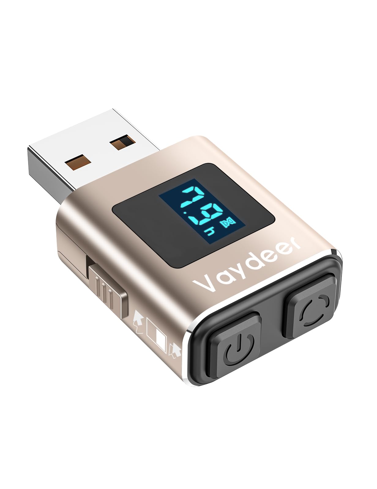 VAYDEER Metal Mini Mouse Jiggler, T5s Mouse Mover