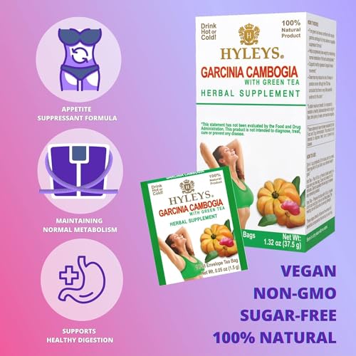 HYLEYS TEA GARCINIA CAMBOGIA GREEN TEA ORIGINAL FLAVOR – 25 TEA BAGS