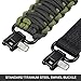 Gonex Gun Sling with Swivel, Adjustable Tactical Paracord Rifle Sling for Hunting Camping Outdoors Black+Olive