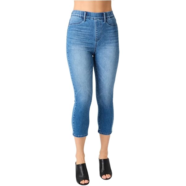 DENIM CAPRI PANTS BLUE サイズ1 GRAPENT Light Blue Capri Pants for Women Jeans for Ladies Jeans