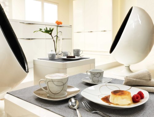 Ritzenhoff & Breker Kaffeeservice Alina Marron, 18-teilig, Porzellangeschirr, Braun – Bild 4