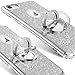 OCYCLONE iPhone 8 Case, iPhone 7 Case, Cute Glitter Bling Diamond Rhinestone Bumper with Ring Grip Kickstand Protective Thin Girly iPhone 8 Case/iPhone 7 Case for Women Girl - Silver