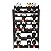 VASAGLE Wood 20 Wine Display Rack, Standing Bottles Storage Shelf, Wobble-Free, Espresso ULWR01BR