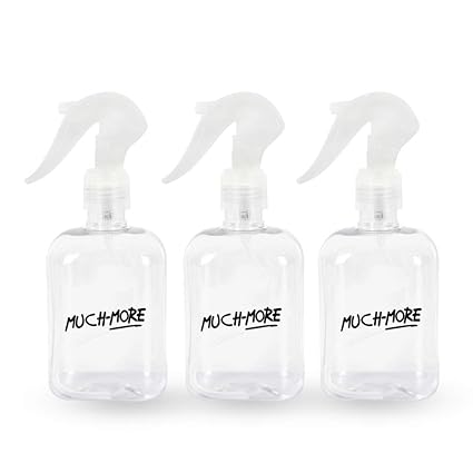 MUCH-MORE 250ML Unbreakable Plastic Empty Handwash Sanitizer Spray Bottle (Pack of 3 bottle)