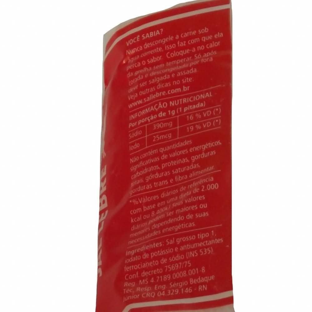 Thick Barbecue Salt - Sal Grosso para Churrasco - Lebre - 32.27oz. (1Kg) : Baking Powders : Grocery & Gourmet Food