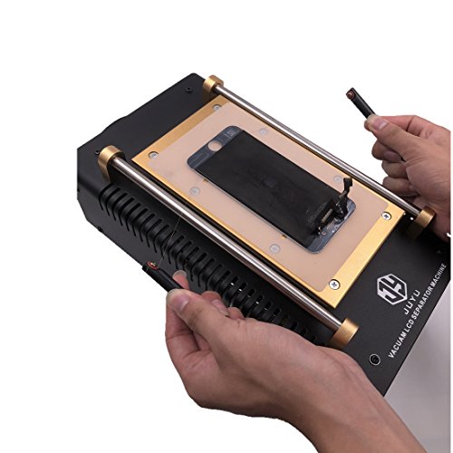 JUYU LCD Screen Separator Machine Touch Screen Glass Removal Cell Phone LCD Glass Plate Build-in Pump Vacuum Repair LCD Screen for Smart Mobile Phone 7 Inch and Below