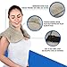 Large Microwavable Heating Pad for Neck and Shoulders - 5 Lb. Heavy Duty Weight for Deep Heat Therapy, Stress + Anxiety Relief, Neck Wrap Alternative to Rice Bags (Scented Gray)