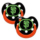 Baby Fanatic Pacifier - Glow In The Dark (2 Pack) - San Francisco Giants