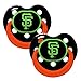 Baby Fanatic Pacifier - Glow In The Dark (2 Pack) - San Francisco Giants