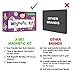 X-bet MAGNET Foam ABC Alphabet Magnets - Multi-Size, Mixed-Case - 26 Count - EVA Foam - Ideal for Toddlers & Kids