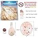 Rose Gold 18-inch Confetti Balloon Set | 10 Premium Quality Packs Elegant, Colorful Latex Party Balloons for Decorations, Weddings, Birthdays, Baby Showers, Valentine Day, Proposal, New Year Eve