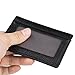 Cool-Shop Genuine Men's Leather Durable Slim Wallets, Magnetic Money Clip Wallet Set, Mini Card Holder (Black)