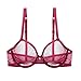 Women See-Through Lace Push Up Transparent Everyday Bra