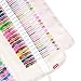 Damero Canvas Wrap for 60 Gel Ink Pens, Pencil Case for Gel Glitter Pens Set Organizer for Students, Adults or Artist Friends(No Pens Included), Bohemian