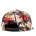 Connectyle Vintage Coconut Palm Tree Print Fitted Flat Bill Hats Fashion Cool Snapback Hip Hop Cap Hat