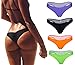 FOCUSSEXY Women's Hot Summer Brazilian Beachwear Bikini Bottom Thong Swimwear