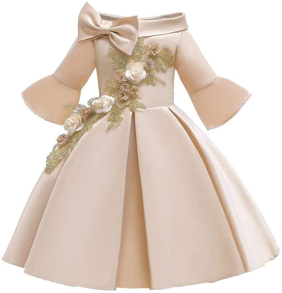 ANXIANG Children Wedding Flower Girl Dress Party Girl boy Girl Christmas Party Dress Clothes Childre