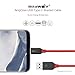 USB Type C Cable, BlitzWolf 8.3ft 3A Durable Nylon Braided USB 2.0 to Type C Cable Data Transfer or Charging Cord with Magic Tape Strap for New MacBook, Google ChromeBook Pixel, Nexus 5X, (8.3ft Red)