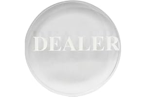 VOSAREA Crystal Poker Dealer Button Professional Texas Holdem Small Wear-Resistant Compact Game Dealer