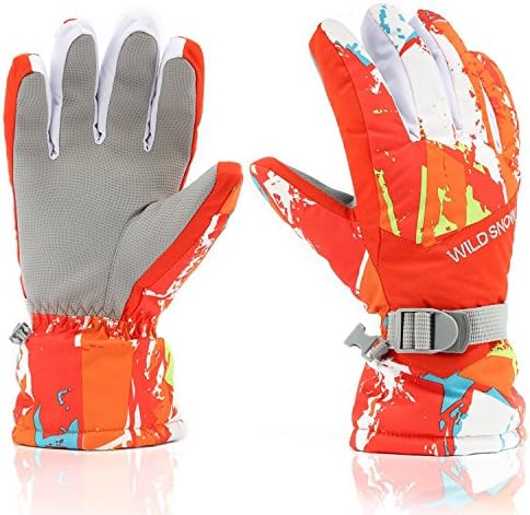 Ski Gloves,Winter Warmest Waterproof Snow Snowboard Cold Weather Thinsulate Glove for Men Women Boys Girls Kids