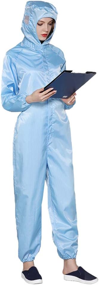 Reusable Hooded Coveralls Washable Anti-Static Protective Suit for Men Women