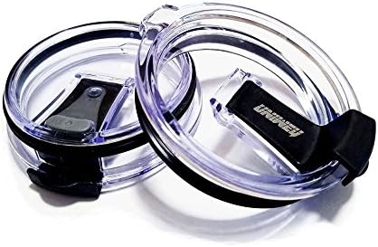 UniWey Spill Proof and Splash Resistant Tumbler Lid for Yeti Rambler and RTIC Tumblers, Pack of 2 , 30 oz