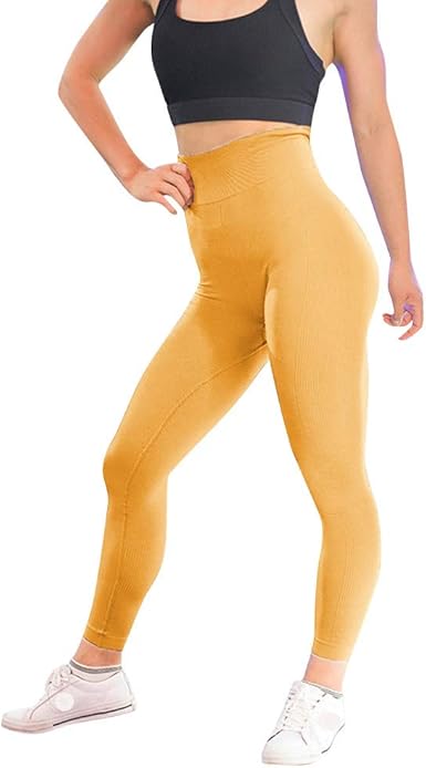 Lunule Mujer Cintura Alta Pantalones Yoga elásticos Push up Mallas ...