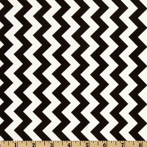 Riley Blake Chevron Small Black Fabric By The Yard
