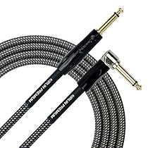 KIRLIN Cable IWB-202BFGL-10/CA 10-Feet Premium Plus Instrument Cable, Carbon Gray Woven Jacket
