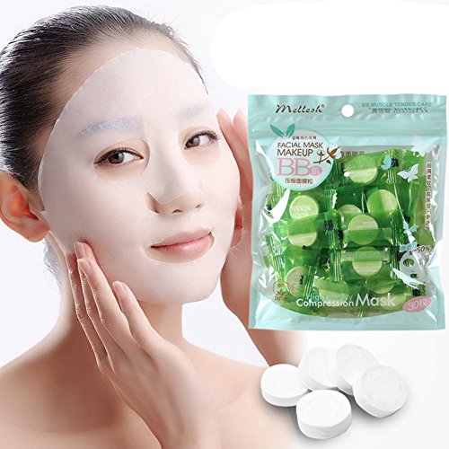 Gracefulvara 30PCS Compressed Facial Mask Paper DIY Skin Care Mask
