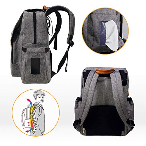 haptim travel diaper bolsa backpack