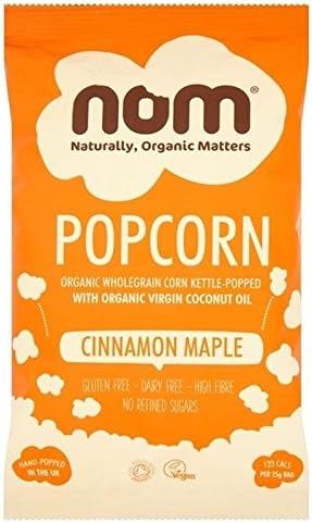 Nom Organic Cinnamon Maple Popcorn 25g