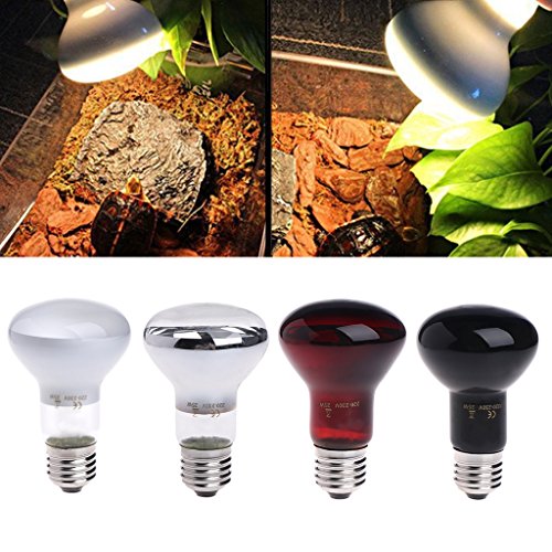 Qupida Basking Spot Lamp 25/50/75/100 WATT UVA UVB Mercury Vapor Bulb/Lamp/Light for Reptile and Amphibian Use (White, 25) - Thumbnail 3