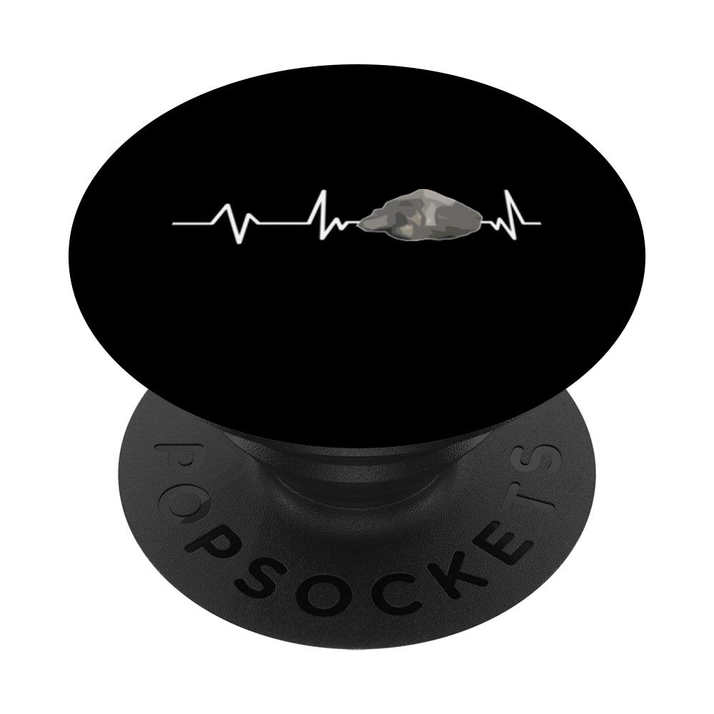 Stone Heartbeat Stone Rock PopSockets Swappable PopGrip
