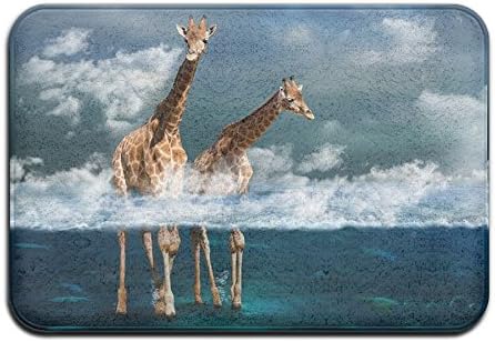 Sae Girafe Doormat Entrance Mat Floor Mat Rug Indoor/Outdoor/Front Door/Bathroom Mats Rubber Non Slip