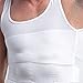 Mens Compression Shirt, Body Shaper Workout Tank Tops Training Shirt Undershirts … (XL, White)