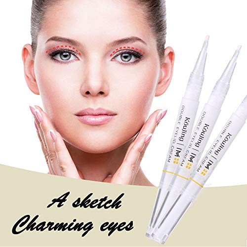 2 Pack Double Eyelid Styling Cream Natural Invisible Double Eyelid Shaping Cream Long-lasting Transparent Gel (2 PCS)