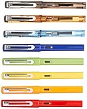 8 PCS Jinhao 599 Fountain Pens Diversity Set Transparent and Unique Style)