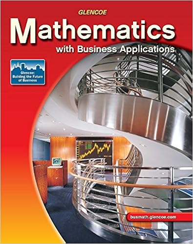Mathematics With Business Applications Student Edition Mcgraw Hill Education 9780078692512 Amazon Com Books