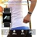 Kingkok Blood Pressure Monitor Touch Screen Personal Fitness Tracker Waterproof Pedometer Heart Rate Activity Tracker Watch [Black]
