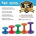 KORE DESIGN Wobble Stool Chair, Girls + Boys Kid Desk Stools, Ergonomic Small Office Chairs, Flexible Seating for Active Kids, ADD/ADHD, Classroom, School, Home, Pre-Teen (18.7in), Age 10-11 yr, Black