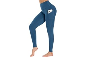 GAYHAY Flare Leggings for Women - Pockets Tummy Control Crossover Yoga Pants High Waist Bootcut Workout Flared Leggings