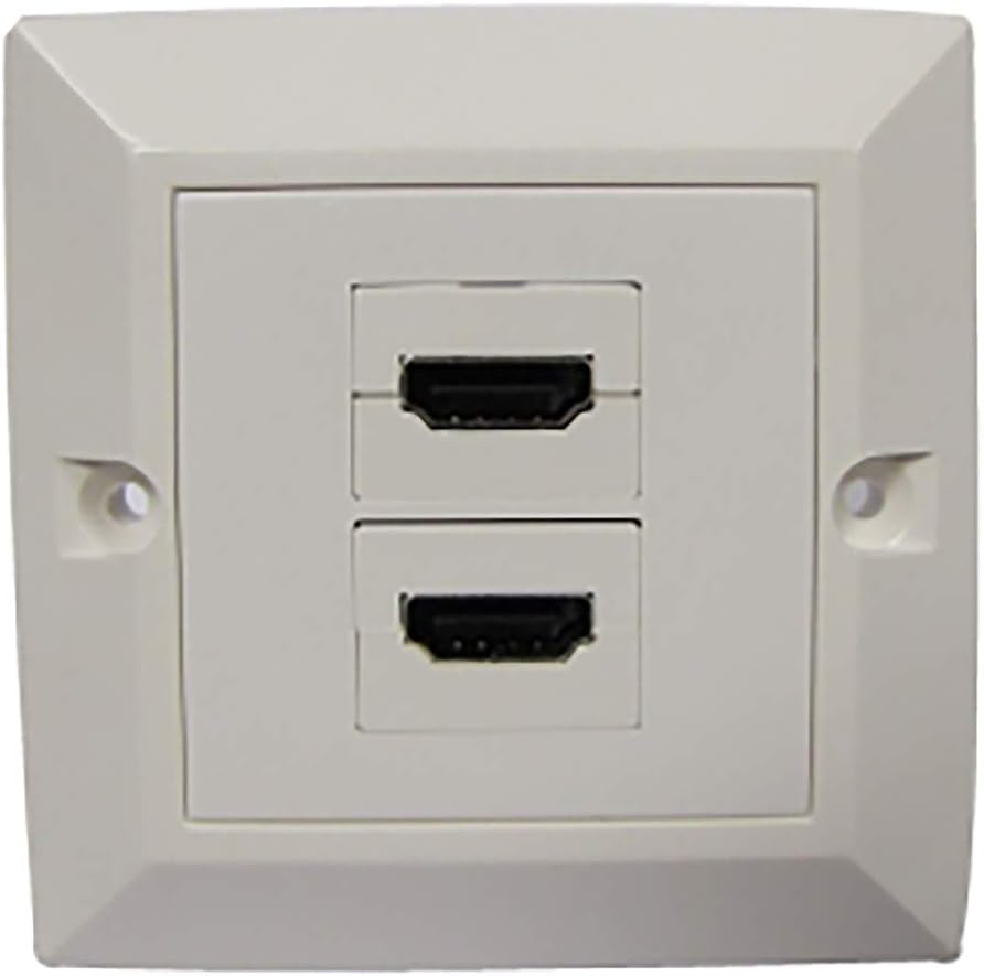 BeMatik - Caja de Pared canaleta 80x80 2xHDMI-H: Amazon.es: Electrónica