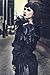 L'VOW Real Natural Feather Epaulet Shrug Shawl Scapular Shoulder Wrap Halloween (Y- Black)