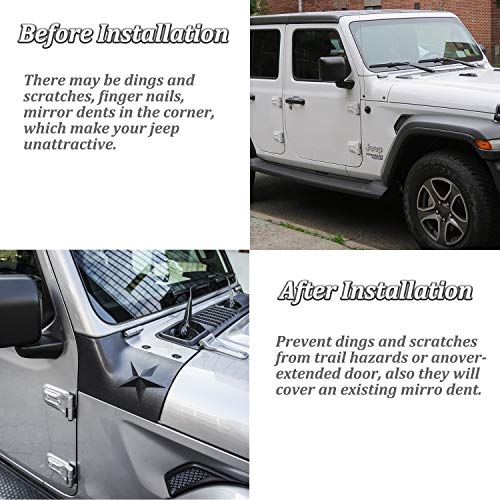 Danti Black Cowl Body Armor Outer Cowling Cover for Jeep Wrangler JL JLU Exterior Accessories Part 2018 2019