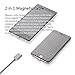 NetDot Gen7 Magnetic Charging Cable Compatible with Micro USB Smartphone and i-Product (3.3ft / 3 Pack Gray) (netdott3gray)