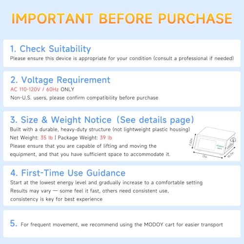 MODOY Shockwave Therapy Machine, FSA&HSA Shock Wave Therapy Device, ESWT03 | Home Use, Joint/Muscle Pain Relief, Non-Invasive Extracorporeal Shockwave Therapy, AC 110V / 60Hz, 0.5~10 Bar, 2.76inch