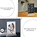 Restaurant Menu Holder Sign Holder Double Sided Clear Plastic Card Display Table Tent Ad Photo Picture Portrait Frame Stand Horizontal 5pack(MAX Size for Paper: 8.26