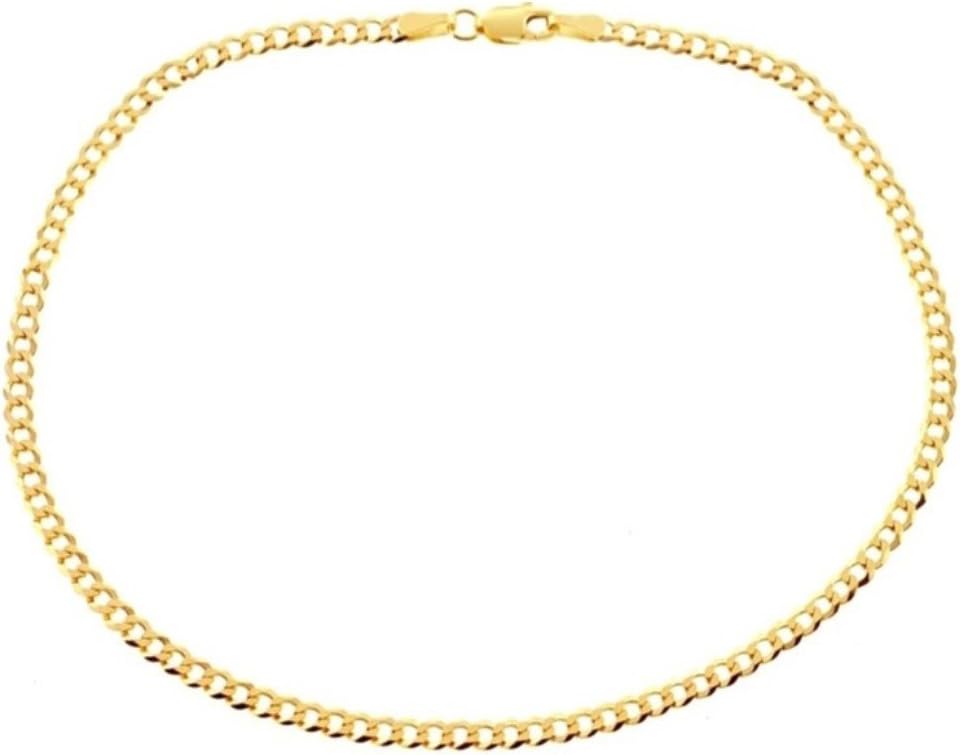 Certified Jewelry 14K Gold Filled Cuban Anklets Available in 9.5" to 10"